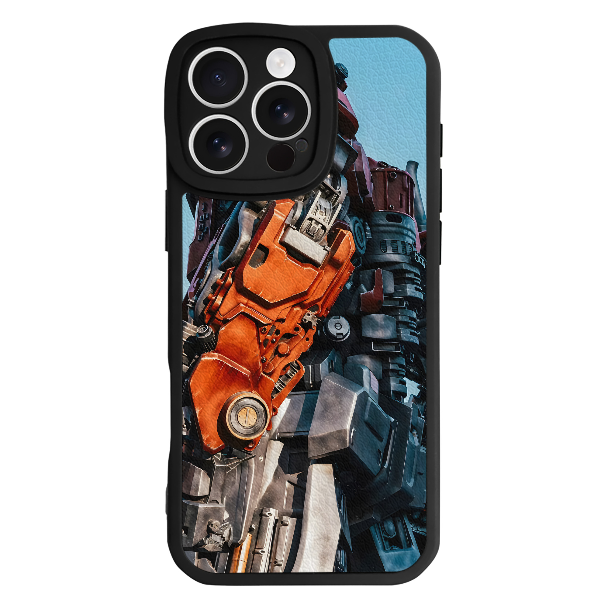 （画像用） Transformers トランスフォーマー 【iPhone 16シリーズ対応】シリコンスマホケース（レザー調） 材質：シリコン